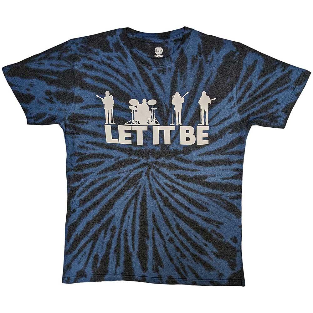 The Beatles Unisex Adult Let It Be Silhouette Tie Dye T-Shirt