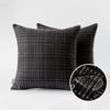 Waterproof Textile Outdoor Throw Pillow Covers Stripe Square Pillowcases Modern Cushion Cases for Patio Couch Bench 45X45CM