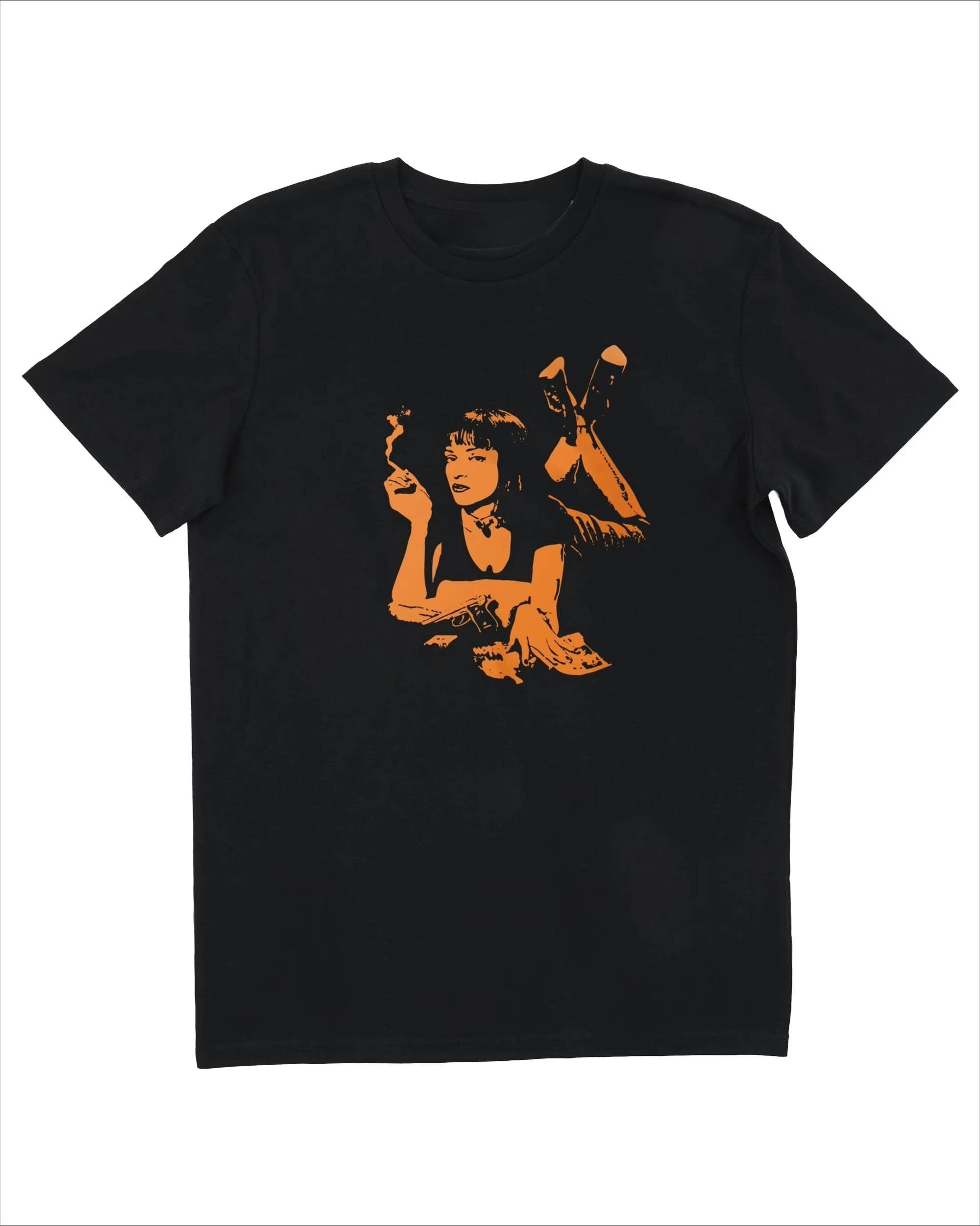 

2025 Autumn and Winter New Men s and Women s Portrait Printed T-shirts Pure Cotton Round Neck Comfortable High-quality T-shirts S