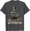 Vintage Whiskey Decanter Design T-Shirt - Aged To Perfection Theme