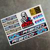 kfwhl7 Reflective Stickers for BMW Motorcycles - Helmet Decals with BMW Logo for G310GS/S1000RR/1200GS