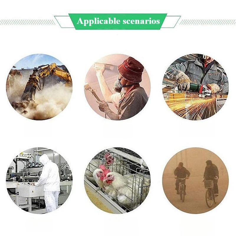 Antičásticový filtrační maska Bezpečnostní ochrana Protiprachová obličejová maska Prachová maska Samonasávací filtrace Antičásticový respirátor