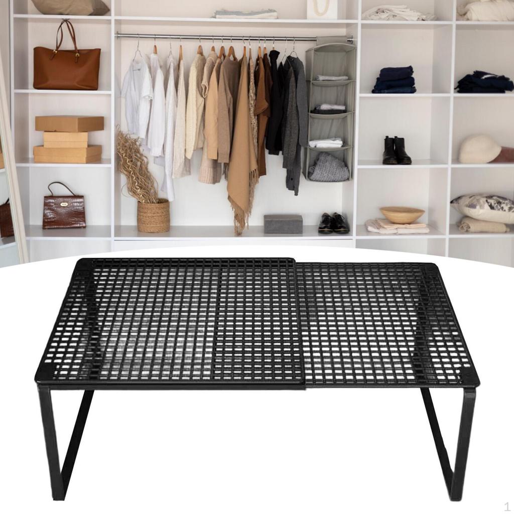 Expandable Cabinet Storage Shelf Adjustable Organization Organizer Rack Stand Riser for under Sink