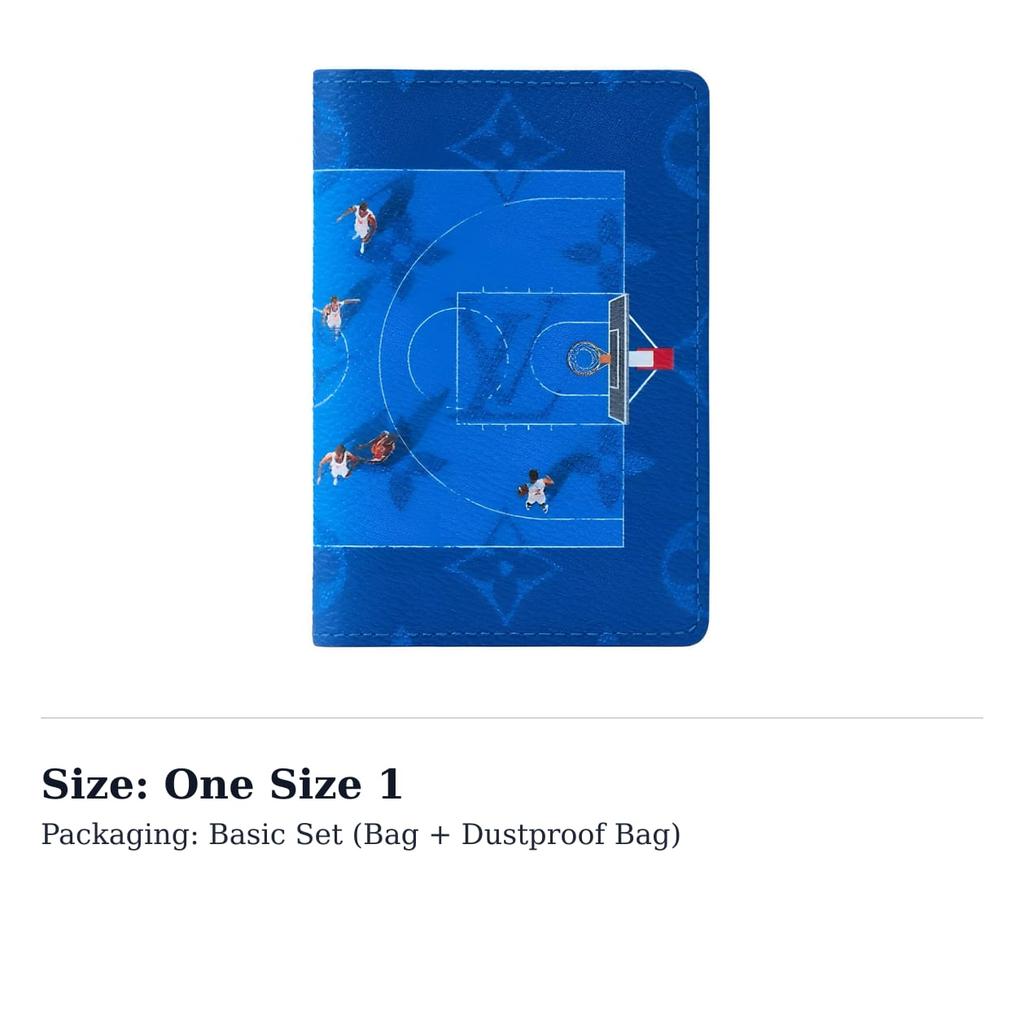 LOUIS VUITTON Pocket Organizer Coated Canvas Card Holder Regular Men's Royal Blue M26798