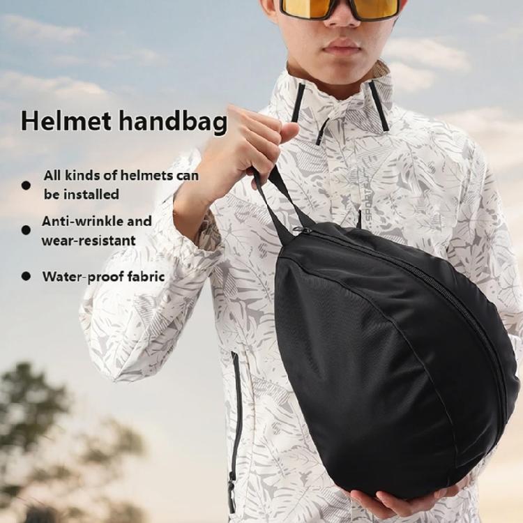 Polyester Cycling Helmet Protector Bag With Handle Riding Helmet Carrying Bag For Half And Full Helmets Organization