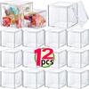 1-12 Stück Acrylboxen Transparent mit Deckel Quadratische Verpackungsbox Schutz Vitrine Staubdicht Lebensmittel Süßigkeiten Aufbewahrungsbehälter