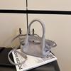 Minimalist Womens Solid Color Pleated Design Shoulder Bag For Casual Outings