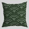 Tropical Green Tiger Pattern Double-sided Printed pillow cover Short plush Suitable living rooms sofas throw cushion cover