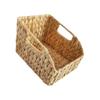 User Friendly Water Hyacinth Storage Basket Decorative Home Accent Multipurpose Use Scandinavian Storage Bin