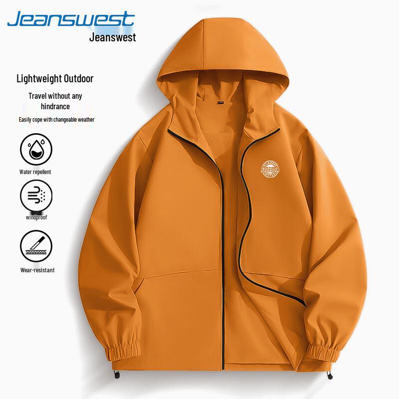 

Jeanswest Men s 2025 Windproof Water-Repellent Hooded Jacket M