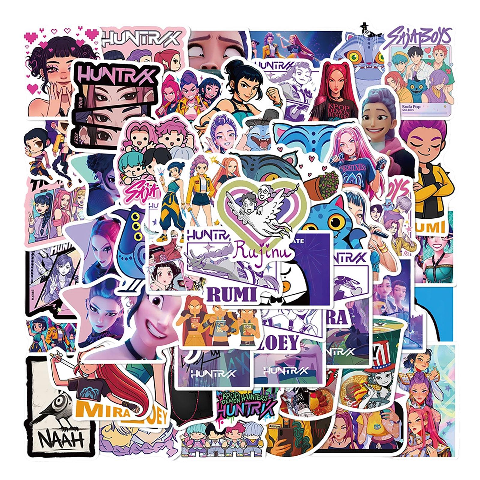 

60 шт. Наклейки на чемоданы Водонепроницаемые наклейки Скутер Компьютер Планшет Мультфильм Украшения One Size