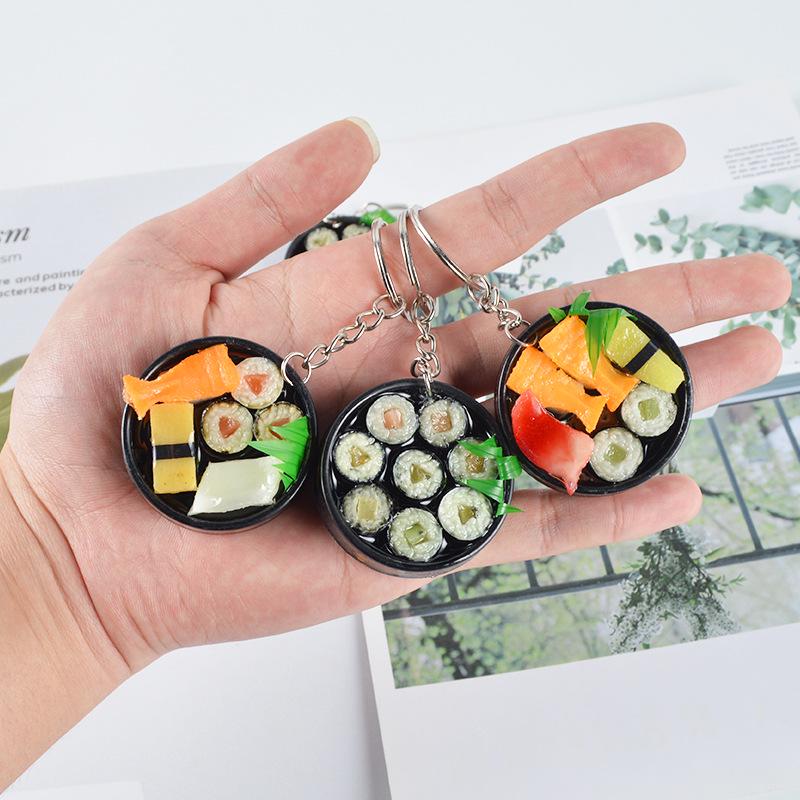 Portachiavi Piatto per Sushi Stile Giapponese - Piccolo Ciondolo Giocattolo