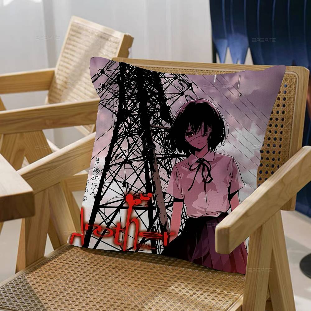 Japanese Horror Anime Another Pillowcase Toon Gift Cushion Cover Bedroom Home Sofa Chair Seat Decor Pillow Case