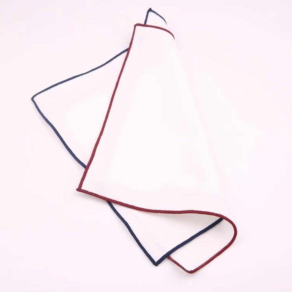 Square Plain White Pocket Cotton Handkerchief Small Suit Pocket Towel Cloth Decoration