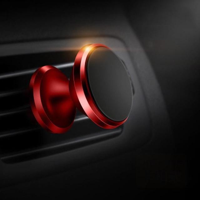 Metal Magnetic Car Phone Mount 360° Rotatable Strong Magnet Holder Easy Install Universal for All Mobile Phones Daily Use