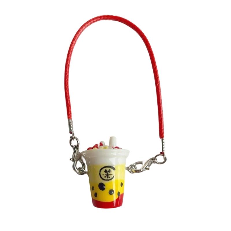 Fioletowe Herbaty Mleczne Zestaw Charmsów do Biżuterii DIY Bezpieczna Żywica Projekt Rzemieślniczy Zawieszka do Torby Dekoracja Dla Nastolatków i Studentów