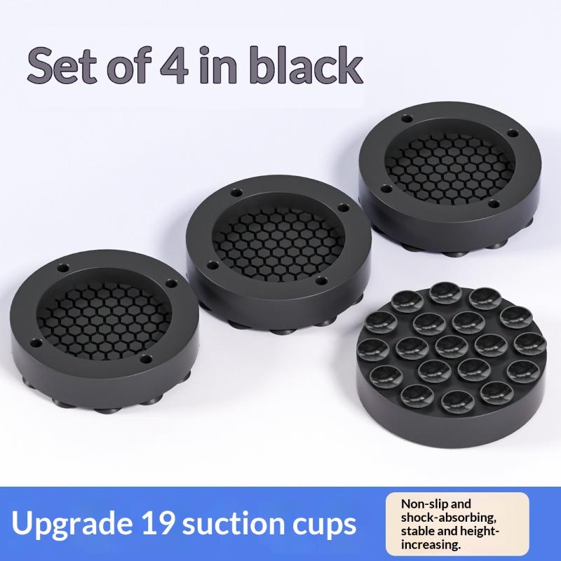 1/4Pcs Washing Machine Rubber Foot Mat New Suctions Universal Anti Vibration Feet Pads Silent Refrigerator Foot Pad Lifting Base