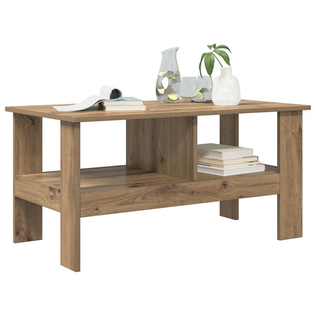 Coffee Table Artisan Oak 90 X 50 X 45 Cm Engineered Wood