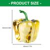 Artistic Glass Peppers Replicas Home Decoration Kitchens Table Centerpieces Shatterproof Design 45mm Size