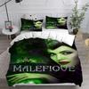 Anime Pattern Children's Duvet Cover Set, Villains Maleficent HD Comforter Quilt Cover Set for Kids Bedding Sets Bedroom Decor