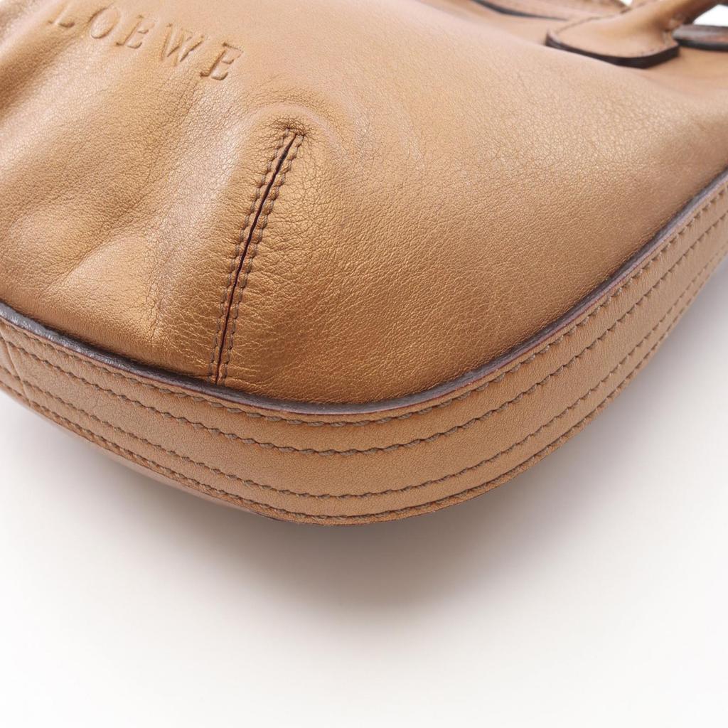 Used LOEWE Fiesta 2WAY Handbag leather Brown Used Women
