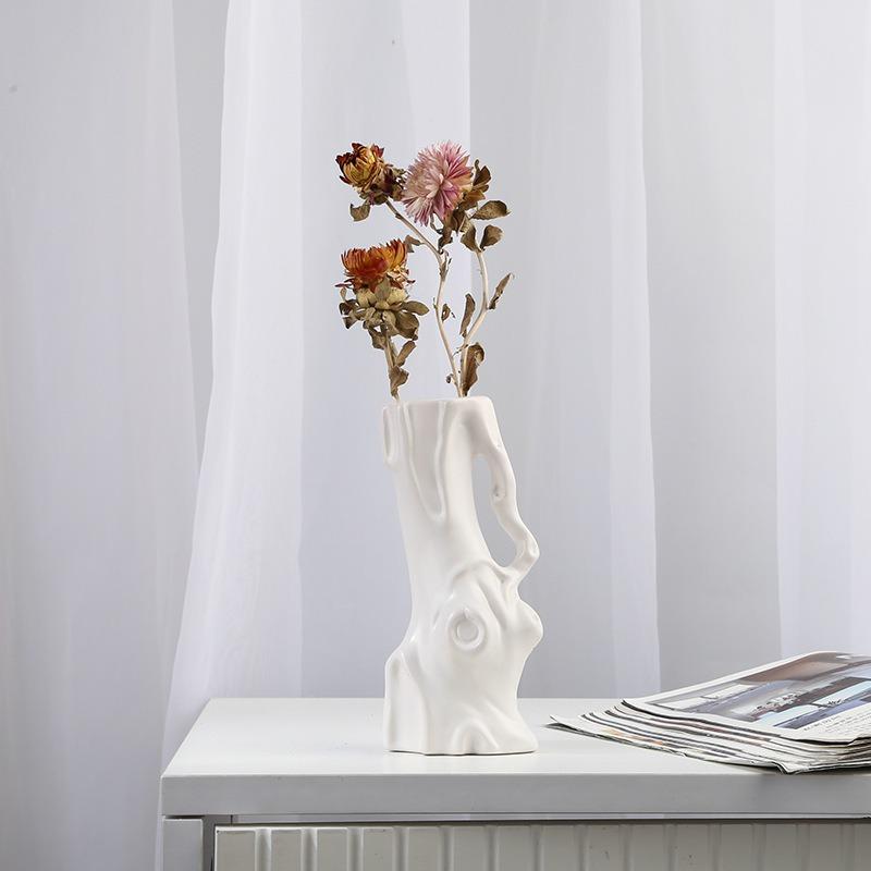 Vază Ceramică Decorativă Europeană Creativă pentru Casă, Decor pentru Living, Casă de Oaspeți, Decor pentru Comodă TV, Decorațiune de Birou, Grădinărit Bonsai