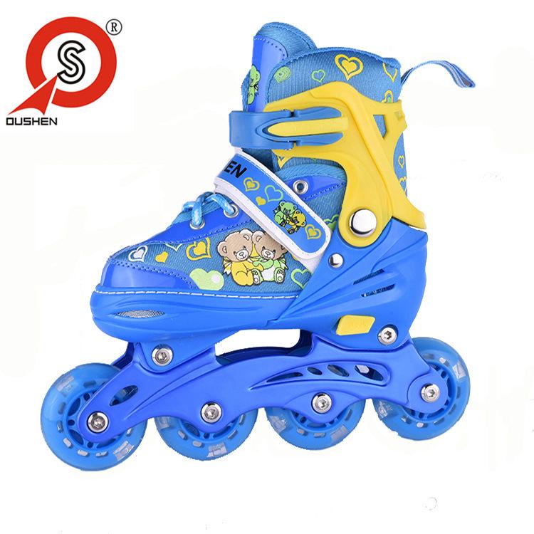 Adjustable Flashing Roller & Inline Skates Set for Kids & Beginners (Men & Women)