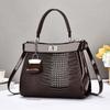 Crocodile Pattern Handbag Women's Bag New Casual Messenger Shoulder Bag Fashion Commuter Women's Bag