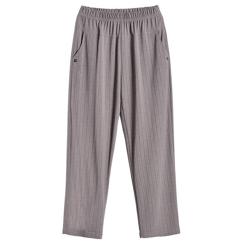 Summer Thin Large Size Nine-Point Pants for Middle-Aged and Elderly Women