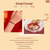 2026 Year of the Horse Silver Blessing Bracelet for Babies: Luxurious Woven Red String Hand Rope in New Chinese Style