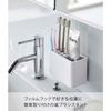 [Yamazaki] Film Hook Toothbrush Stand White, Approx. W4.7 x D2.6 x H3.1 inches MIST, Toothbrush Bulk Storage 5959
