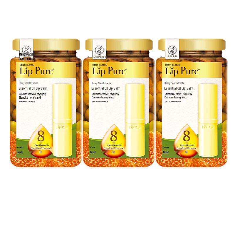 Mentholatum Honey Lip Balm 3-Pack