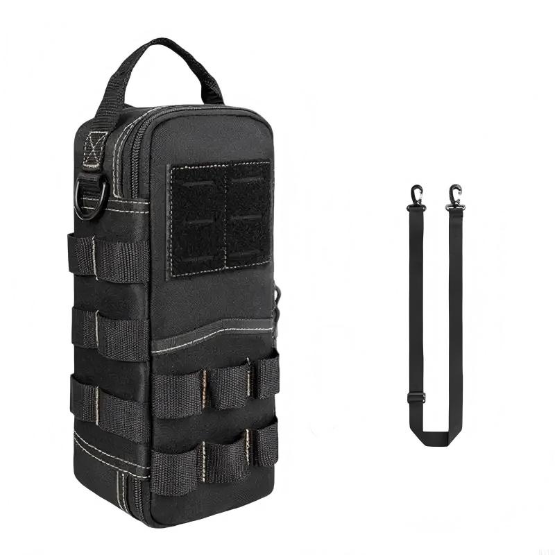 Small Shoulder Tool Bag, Tactical Tool Pouch, Portable Practical Tool Storage Case with Shoulder Strap, Suitable for EDC, Motorc