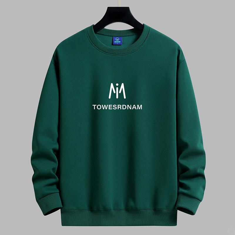 

Мужская толстовка с круглым вырезом и узором M, модная повседневная толстовка с длинным рукавом 5XL темно-зеленого