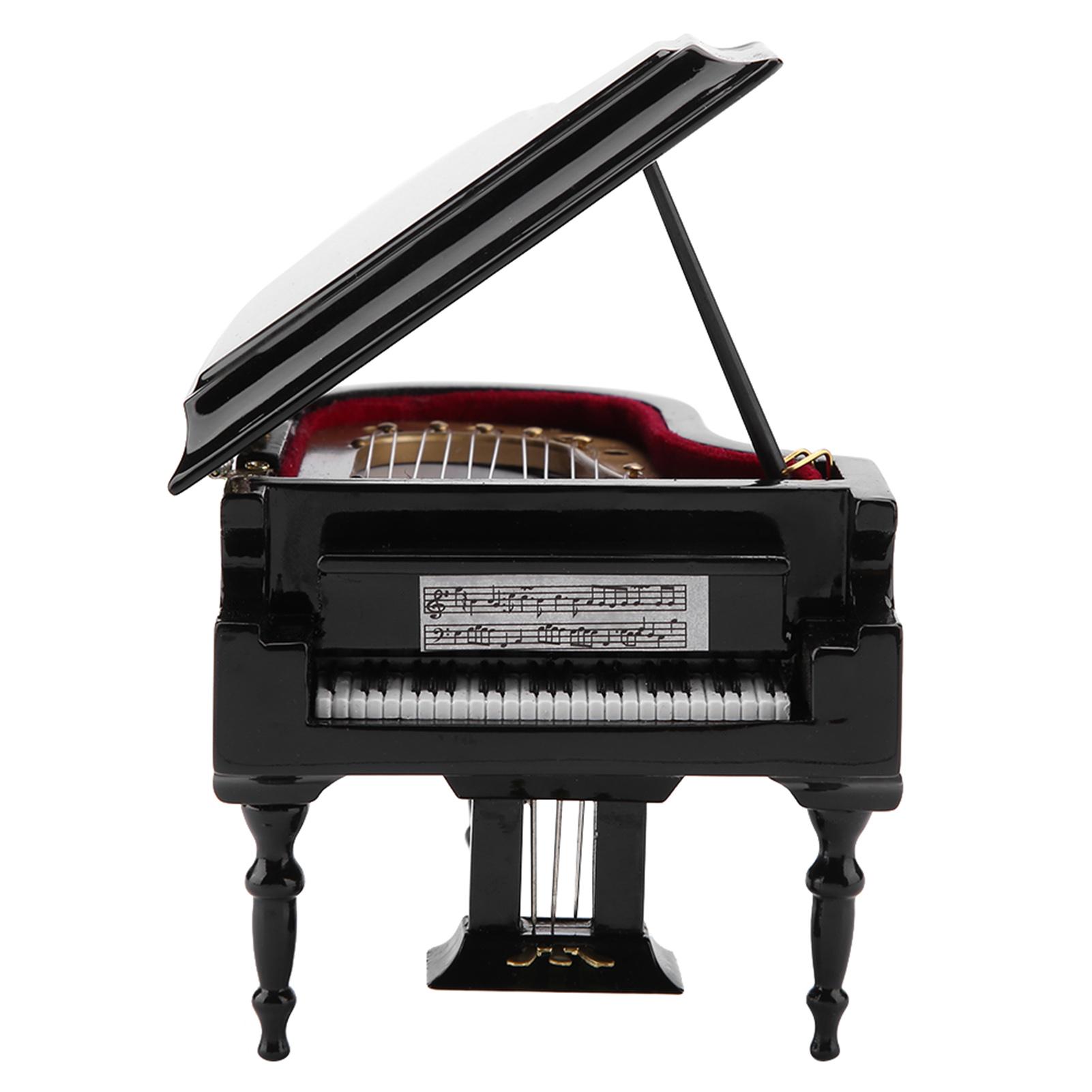 

Exquisite Wooden Mini Piano Model Display Decoration Home Coffee House Ornament