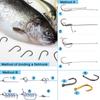 MNFT 500Pcs High Carbon Steel Fishing Hooks Mixed Size Fishhook #3~12 Box Jigging Bait Hook Black Golden Barbed With Hole hooks