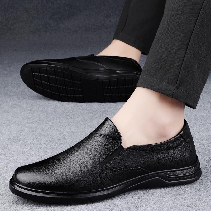 Fashion Luxury Brand Genuine Leather Men Loafers Fashion Male Slip on Casual Footwear Leisure Walk Business Shoes Outdoor Driving Shoes