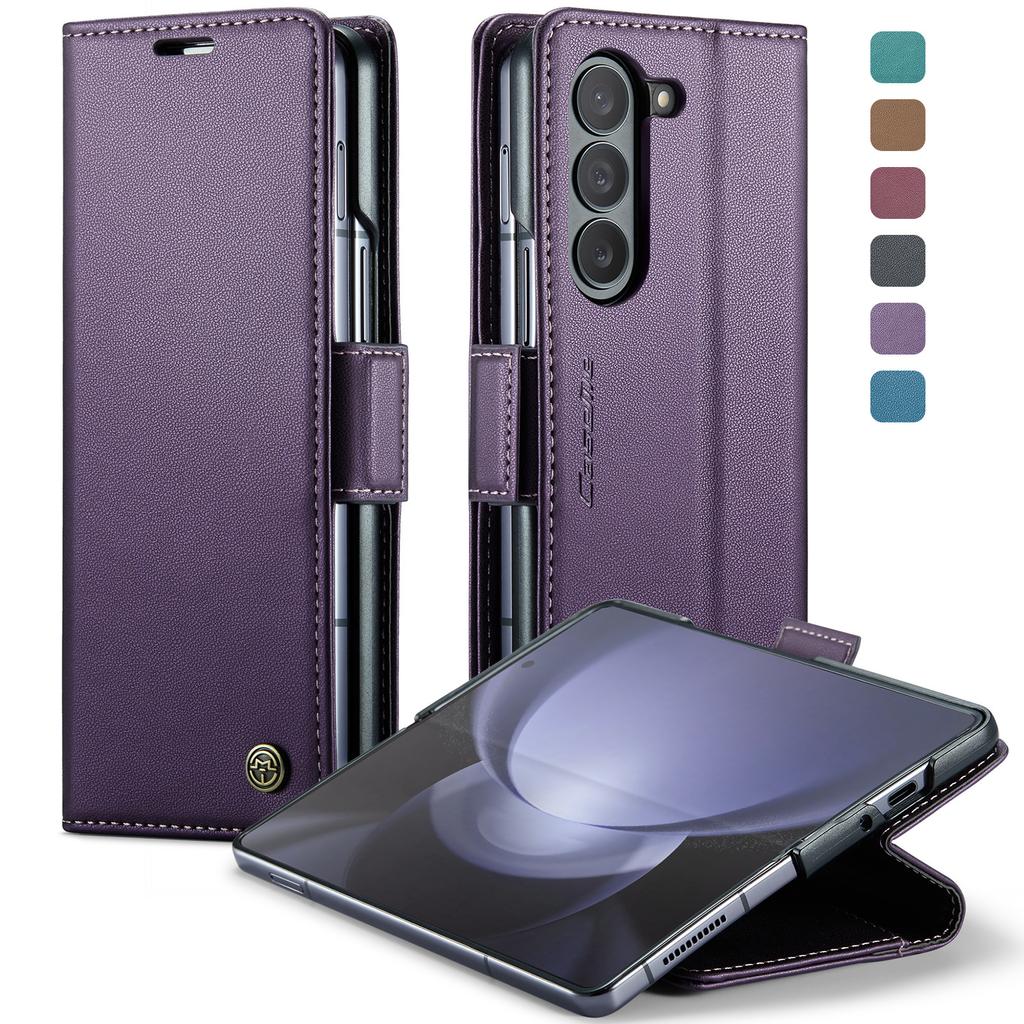 Compatible with Samsung Z Fold6 Phone Case, Z Fold8 Card Slot Protective Case, Anti-theft Phone Cover, Anti-drop