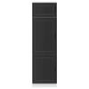 VidaXL Armoire de cuisine Porto noir bois d'ingénierie 854108