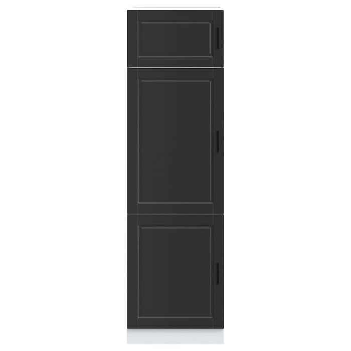 VidaXL Armoire de cuisine Porto noir bois d'ingénierie 854108