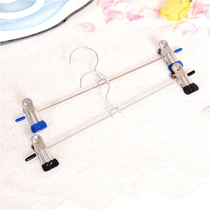 Multifunctional Stainless Steel Pants Clip Metal Non-slip Clip Skirt Jacket Rack Retractable Pants Rack To Hold Pants Hanging
