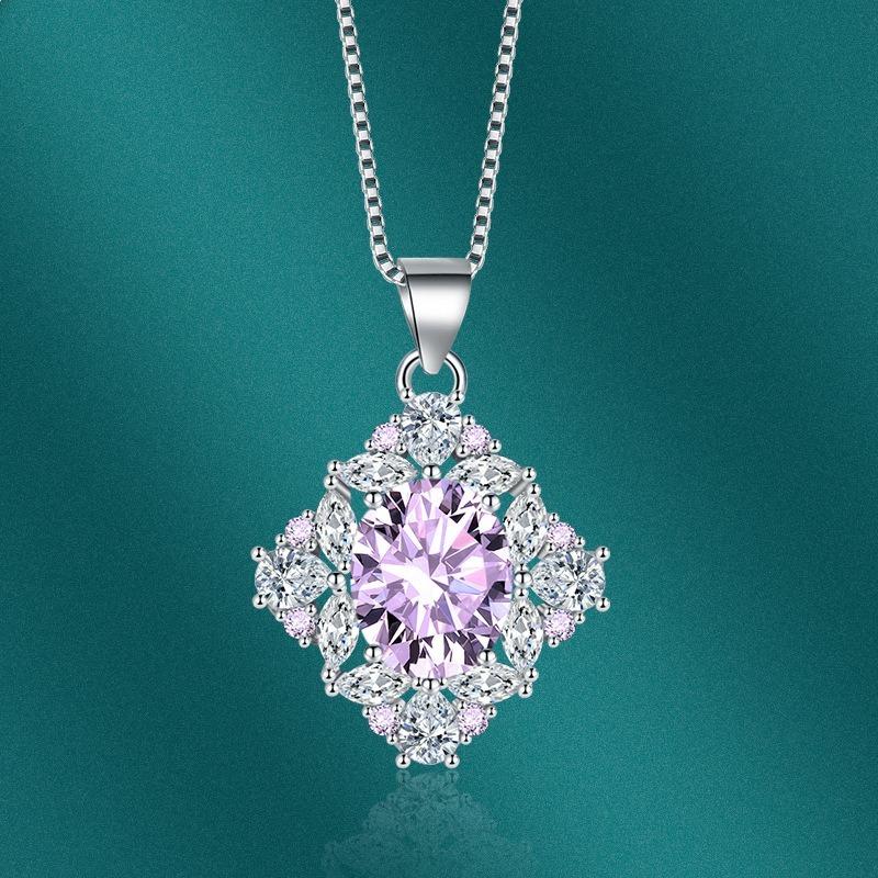 Sace Gems Collier pendentif classique de luxe en Zircon pour femmes, bijoux, cadeau de fête de promesse de mariage