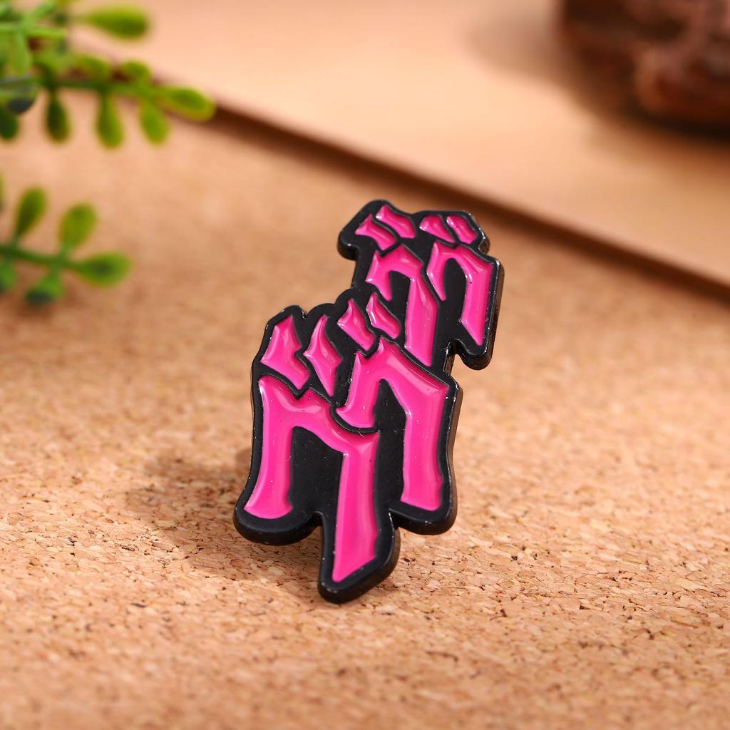 Creative Cartoon English Alphabet Series Alloy Brooch Fashion Versatile Metal Badge Clothes Accessories Clothing