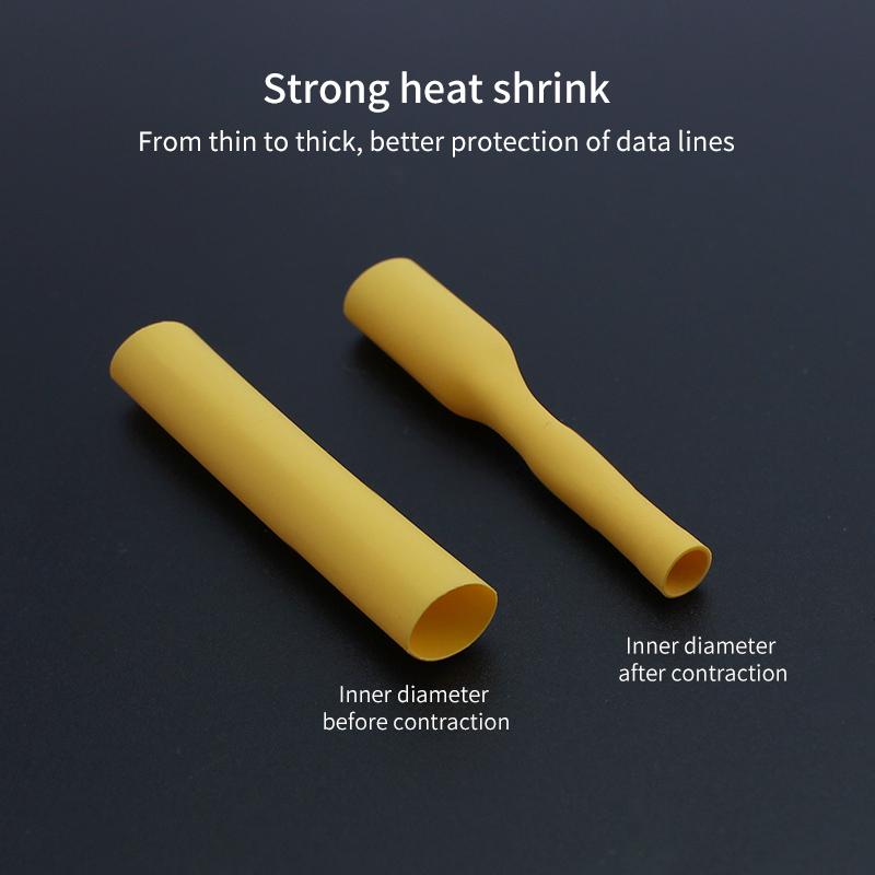 2bags 164pcs Heat-shrink Tubing Thermoresistant Tube Heat Shrink Wrapping Kit Electrical Connection Wire Cable Insulation Sleeve