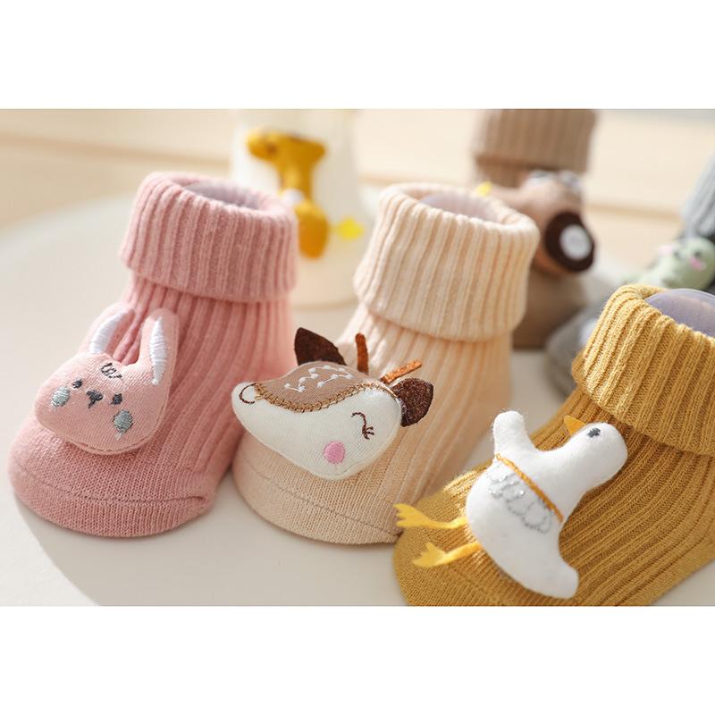 Infant Socks For Girls Boys Four Season Cartoon Newborn Baby Socks Non-slip Toddler Kids Indoor Floor Home Girls Children's Sock