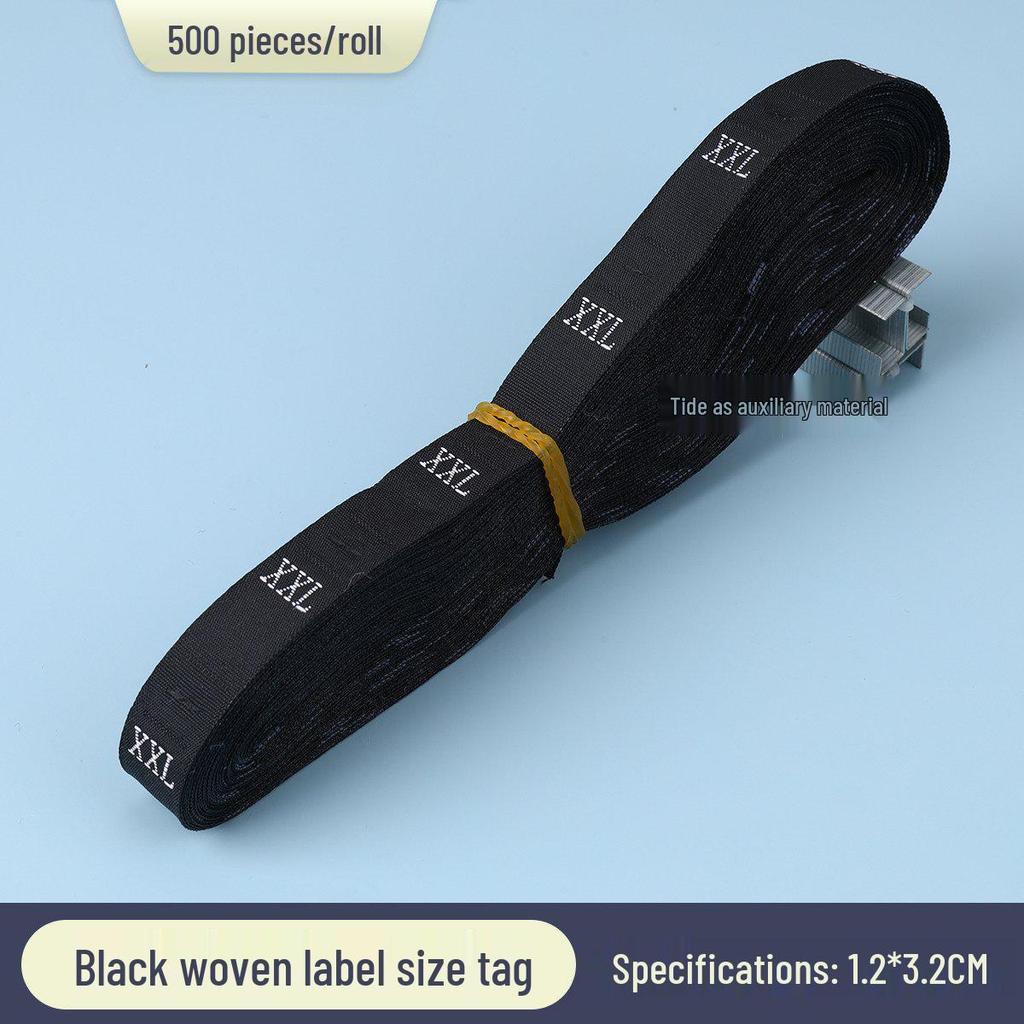 Universal Size Clothing with Labels: Size, Number, Digit, Fabric, Woven, and Roll Packaging