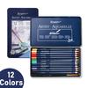 Painting 12/24/36 Colors Pencil Set Wooden Water Soluble Sketching Pencils  School