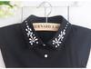 Women's Chiffon Rhinestone Shawl Collar Blouse