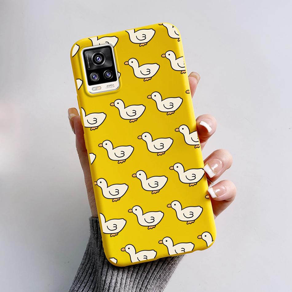 For Vivo V20 2021 Case V2040 Cute Cat Bear Frog Cover Soft Silicone Slim Phone Case For Vivo V20 V 20 VivoV20 V2025 V2024 Bags