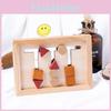 Matching Shape Wooden Game Board Children Puzzle Toy For Cognition Shape